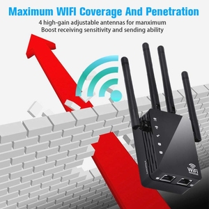 Con buena calidad de producto 5G/2,4G 1200Mbps <span class=keywords><strong>WiFi</strong></span> Range Extender <span class=keywords><strong>WiFi</strong></span> <span class=keywords><strong>Repetidor</strong></span> con 2 puertos Ethernet - Product Image 5
