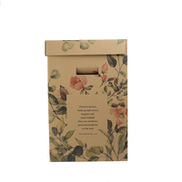 Boîte d'emballage de fleurs kraft avec impression personnalisée Boîte d'expédition de fleurs en carton ondulé Boîte de bouquet de fleurs Boîte postale de fleurs