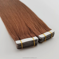 60cm Brun Couleur Brésilien Remy Bande dans les Extensions de Cheveux