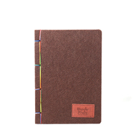 Carnet de notes créatif fait main en feutre, style chinois, avec logo personnalisé, reliure thermique, journal/agenda, vente en gros, nouveauté 2026