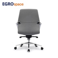 EGROspace Chaise de bureau ergonomique en cuir, pivotante et inclinable, de luxe, pour direction, personnalisable, moderne