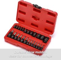 Jeu de douilles Torx et de douilles externes de 25 pièces, douilles 13 étoiles et jeu de 12 E Torx femelles