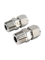 Adaptateur de tube à raccord mâle NPT 1/4'' en acier inoxydable 3mm-1/2'' pour installation de conduites de gaz et d'instrumentation