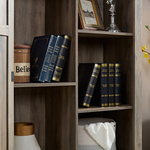 Armario de Almacenamiento Alto con Puertas Corredizas, Mueble Rústico de Madera Estilo Granja, Alacena, Organizador de Cocina para el Hogar - Product Image 5
