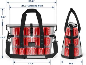 Large Welded Soft Portable Cooler with Wide Mouth Opening Insulated and Leak-Proof - Product Image 5