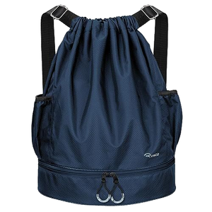 Wholesale Customized Logo Printed Promotional Polyester Shop Gym Sport Backpack Drawstring Bags
