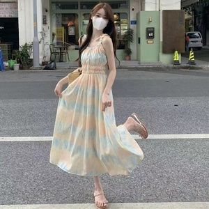 Vestido Camisero de Gasa para Mujer, Estilo Vacaciones en la Playa, con Volantes Franceses, Cintura Natural, Falda Larga Elegante, Gran Venta - Product Image 5