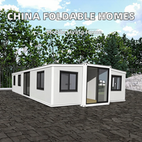 Mini maison modulaire préfabriquée extensible en conteneur de 30 pieds avec 2, 3, 4 ou 5 chambres, salle de bain et cuisine