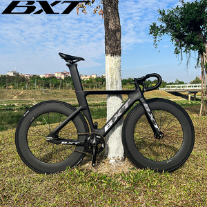 Vélo de piste personnalisé à vitesse unique BXT, vélo de course, cycle à vitesse fixe, vélo en carbone 700C avec roues en carbone de 88 cm de profondeur - Product Image 1