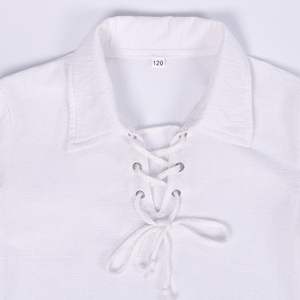 Ensemble de costumes de <span class=keywords><strong>chevalier</strong></span> médiéval pour garçons, 2 pièces, chemises de pirate Renaissance, pantalons à bande aux chevilles pour Costume d'halloween - Product Image 5