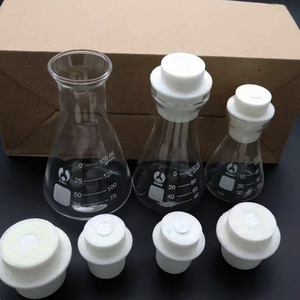 مختبرات زجاجيات واسعة الرقبة <span class=keywords><strong>Erlenmeyer</strong></span> دورق مخروطي مع صنبور - Product Image 6