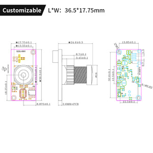 Module de caméra à obturateur global couleur en gros 720P@60fps AR0144 Capture haute vitesse USB Exposition globale - Product Image 4