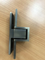 Charnière à pivot de poche en acier inoxydable brossé robuste, haute capacité de charge, quincaillerie dissimulée à montage latéral pour portes lourdes en bois ou en métal