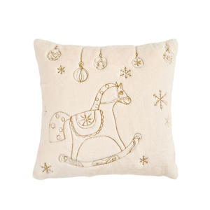 Housse <span class=keywords><strong>de</strong></span> coussin en peluche brodée <span class=keywords><strong>de</strong></span> couleur unie moderne pour la maison, le salon, le canapé - Product Image 4