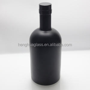 Bottiglia <span class=keywords><strong>di</strong></span> <span class=keywords><strong>Vetro</strong></span> Nero Opaco da 75cl 750ml <span class=keywords><strong>per</strong></span> Vodka, Gin, Rum, Tequila, Liquore, <span class=keywords><strong>Vino</strong></span> con Tappo in Sughero Nero dal Produttore - Product Image 6