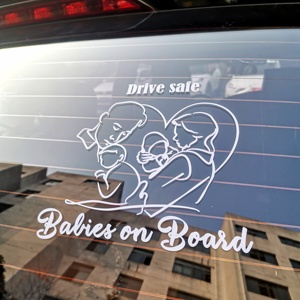 Calcomanías <span class=keywords><strong>Personalizadas</strong></span> <span class=keywords><strong>para</strong></span> Ventanas de Automóviles con Protección UV e Impermeables, Vinilo <span class=keywords><strong>para</strong></span> Carrocerí<span class=keywords><strong>a</strong></span> de Automóvil, Calcomanías <span class=keywords><strong>para</strong></span> Parabrisas con Diseño de Bebé <span class=keywords><strong>a</strong></span> <span class=keywords><strong>Bordo</strong></span>, al Mejor Precio - Product Image 1