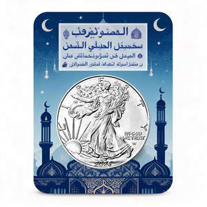 Custodia a conchiglia antimanomissione personalizzata da 1 oz per moneta d'argento Walking Liberty e lingotto d'oro Happy Birthday (solo custodia vuota) - Product Image 4