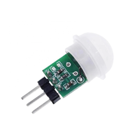 DC 2.7 ke 12V Mini IR piroelektrik inframerah PIR Sensor gerak manusia modul detektor otomatis AM312 Sensor