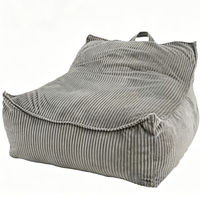 Canapé paresseux compressible garni de mousse déchiquetée, chaise tatami extra large à dossier unique pour enfants et salon, vente en gros