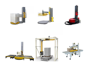 Paletizador de máquina de palés de embalaje de diseño moderno, fácil de operar preciso, ahorra 50% película elástica - Product Image 5