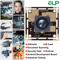 Webcam ELP 1/4" Cmos Ov5640, mini module de caméra USB 5MP avec objectif grand angle HD 2.1mm pour la surveillance vidéo de voitures, bus et motos
