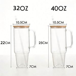 Vaso Térmico de Vidrio para Auto de 32oz con Asa, Mantiene las Bebidas Frías o Calientes Durante el Viaje - Product Image 2