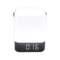 Reloj Despertador Digital LED Electrónico de Escritorio, con Calendario, Función de Repetición, Portaplumas y Luz Nocturna, para Oficina