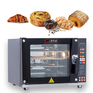 Dört elektronik Panel sıcak hava sirkülasyonu soba üst 4 tepsiler elektrikli konveksiyon ekmek fırını 220v <span class=keywords><strong>Mini</strong></span> çok fonksiyonlu