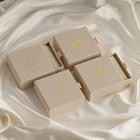 Boîte à tiroirs personnalisée avec logo en feuille d'or Boîte à bijoux Emballage pour bracelet, collier, bague, boucles d'oreilles et cadeaux