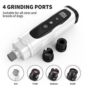 Lima de uñas LED para mascotas, eléctrica recargable, para gatos y perros, azul, naranja, blanco, material ABS - Product Image 5