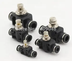 High quality GOGO 10pcs a lot Pneumatic quick plastic fittings 12mm pneumatic pipe one touch SU-12 Pipeline Throttle valve