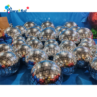 Globe gonflable brillant personnalisé pour décoration de Noël pour centre commercial fêtes d'anniversaire ornement boule miroir ballon fête décor article