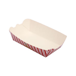 Barquette en papier jetable de qualité alimentaire avec logo personnalisé pour frites, pâtisseries et snacks rapides - Product Image 2