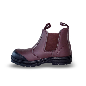 Botas de seguridad para el trabajo para hombre, zapatos de cuero negro, puntera de acero resistente al aceite, a buen precio - Product Image 1