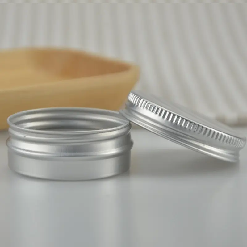 Empty 5g 10g 15g 30g 50g 60g Container Jar Silver Top Can Cosmetic Aluminum Jar