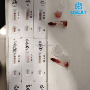OSCAT 하이 퀄리티 EX-RTK-4 동물 용 장비 고양이 고양이 고양이 혈액 타이핑 키트 개 및 애완 동물 진단 고양이 혈액 그룹 테스트 카드 - Product Image 4