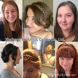 Perruque bandeau tressée à cinq brins, style européen et américain, double trame, en fibre chimique, modèle étoile tendance FG5 - Product Image 4