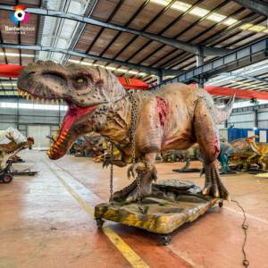 Modèles de dinosaures animatroniques grandeur nature Animatronics d'extérieur blessés Tyrannosaurus <span class=keywords><strong>Rex</strong></span> pour Dinosaur Park et <span class=keywords><strong>Jurassic</strong></span> Park - Product Image 5