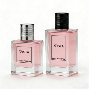 Flacon de parfum carré de luxe 50 ml avec capuchon portable et pulvérisateur à pompe, atomiseur <span class=keywords><strong>en</strong></span> <span class=keywords><strong>verre</strong></span> de luxe <span class=keywords><strong>pour</strong></span> le sommeil - Product Image 3