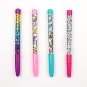 Interwell Logo personalizzato di alta qualità per la scuola <span class=keywords><strong>penne</strong></span> a sfera scintillante e divertente Design colorato penna decorativa a sfera - Product Image 2