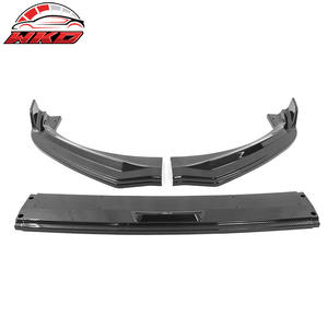 Lèvre de pare-chocs avant pour Ford Mustang Mach-E 2021-2025 IKON, imprimé fibre de carbone, PP, diffuseur 3 pièces, protection de menton - Product Image 4