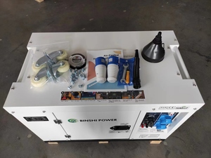 Générateur Silencieux Compact 10KW 12KVA Direct Usine avec Contrôleur d'Énergie Gratuit, Groupe Électrogène Triphasé 6kw-30kw BS10J 10kw Di - Product Image 3