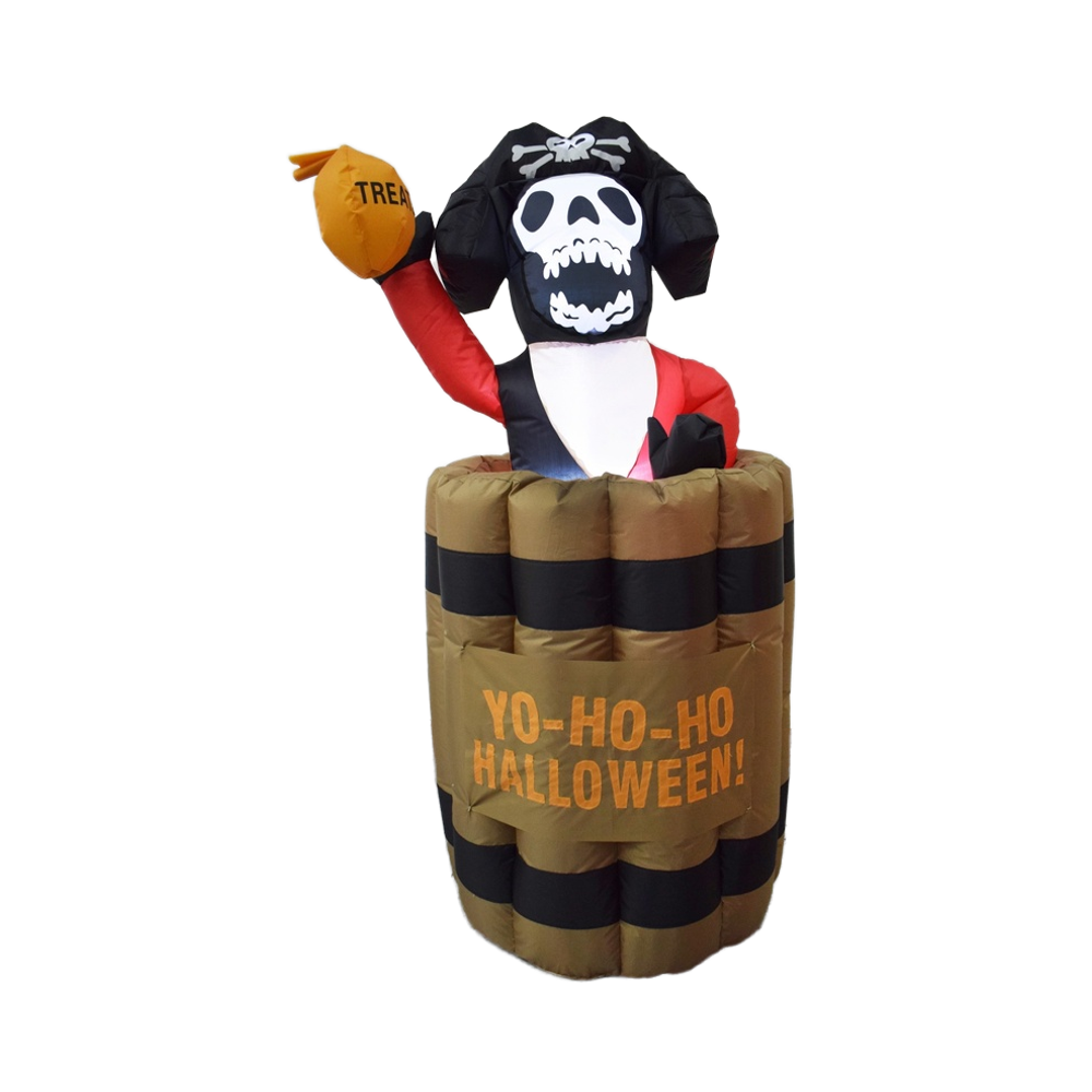 Pirate gonflable de 5FT avec le baril de bière