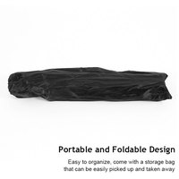 Chaise pliante portable en fer noir 32*32*52cm, design chinois, tissu Oxford, logo personnalisé, pour extérieur, jardin, gain de place