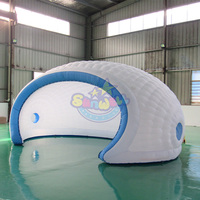 Utilisation d'événement publicitaire tente dôme igloo de mariage blanc gonflable géant tente de fête avec souffleur d'air