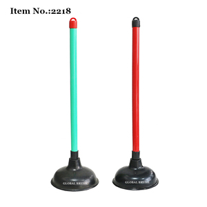 HQ2218 Green Handle High Quality Taiwan Rubber Bathroom Toilet <strong>Plunger</strong> - Product Image 2