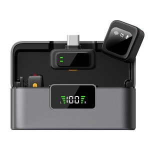 Q18 <b>Wireless</b> Lavalier <b>Microphone</b> 2.4G Noise Reduction For Video Recording Live Streaming - Product Image 3