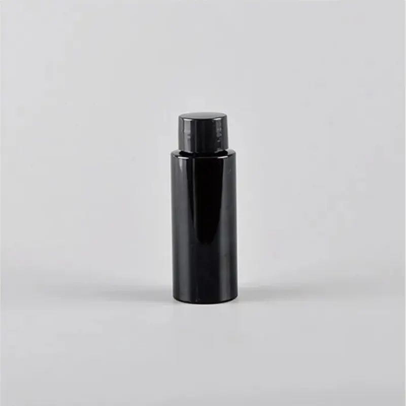 ホットセールブラックプラスチック連続ミスト香水マットブラックプラスチック空ミストスプレーボトルパック60ml