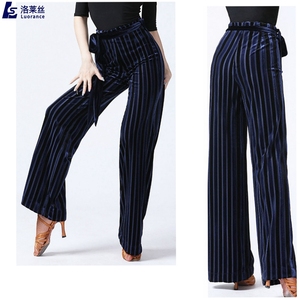 Hai Giai Điệu Đôi Màu Stretchy Warp <span class=keywords><strong>Knit</strong></span> Sọc Vải Nhung Cho Quần - Product Image 5