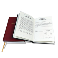 Journal de prière de luxe personnalisé avec couverture rigide dorée, reliure cousue haut de gamme, carnet de dévotion quotidienne avec marque-page en ruban